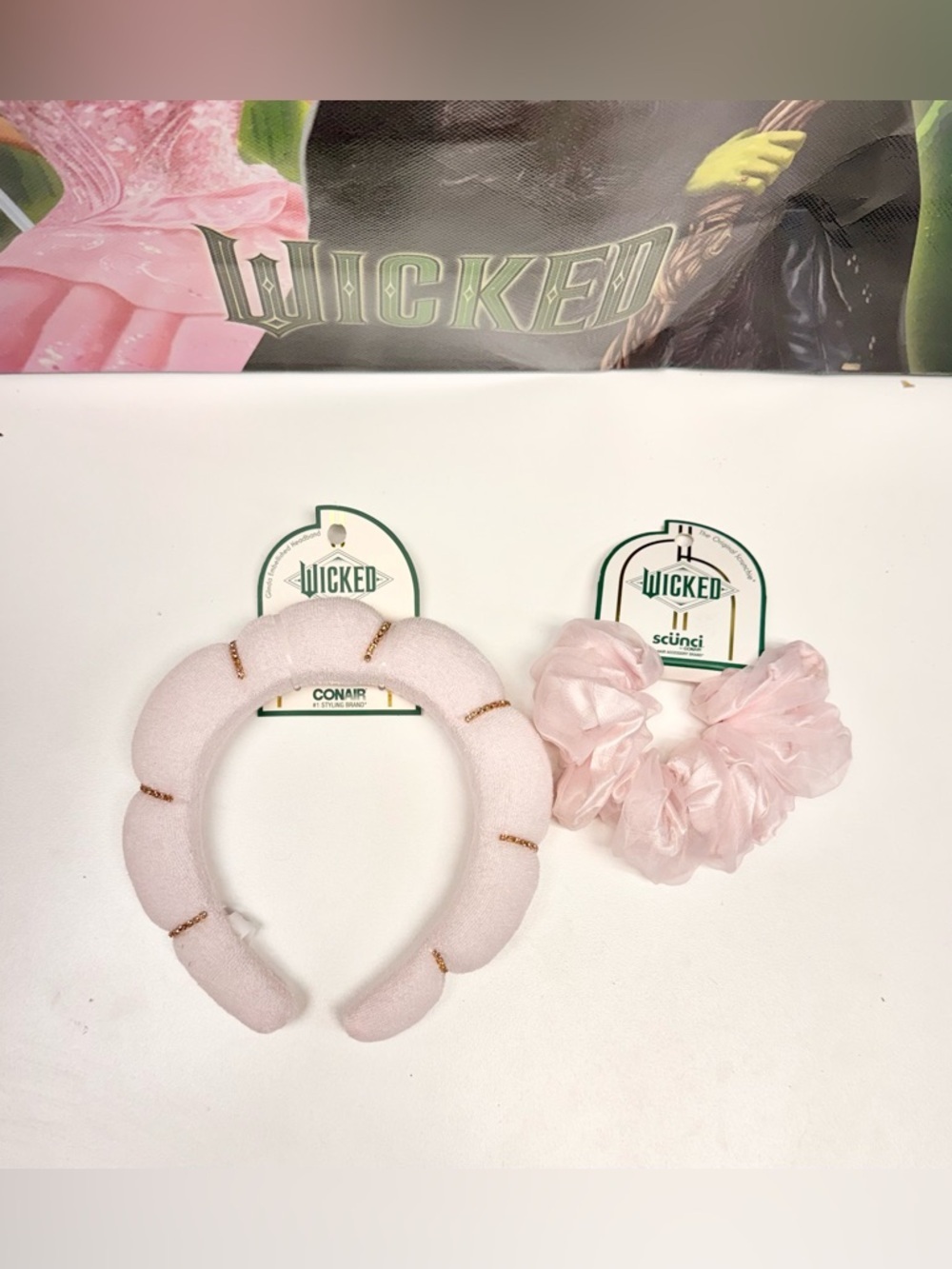 Wicked Kids Pink Padded Headband with Matching Pink Scrunchie
